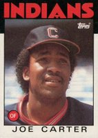 1986 Topps #377 Joe Carter Baseball Card