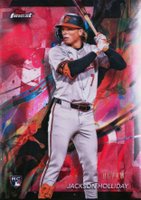 2024 Topps Finest #76 Jackson Holliday Red Lava Refractor Baseball Card