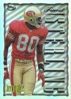 1996 Finest #50 Jerry Rice Refractor Football Card