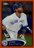 2012 Topps Chrome #140 Jose Bautista Orange Refractor Baseball Card