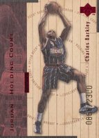 1998 Upper Deck Hardcourt Jordan Holding Court #J10 Charles Barkley/Michael Jordan Red Basketball Card