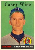 1958 Topps #247 Casey Wise Baseball Card
