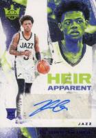 2023 Panini Court Kings Heir Apparent Autographs #HAKEY Keyonte George Violet Basketball Card