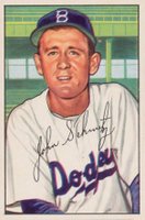 1952 Bowman #224 Johnny Schmitz Baseball Card