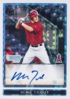 2009 Bowman Chrome Draft Picks & Prospects #BDPP89 Mike Trout Autograph-Xfractor Baseball Card