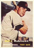 1957 Topps #238 Eddie Robinson Baseball Card