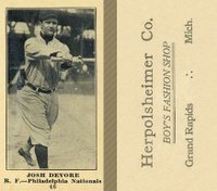 1916 Herpolsheimer Co. #46 Josh Devore Baseball Card