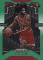 2019 Panini Prizm #253 Coby White Green Prizm Basketball Card