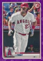 2020 Bowman #1 Mike Trout Purple Baseball Card