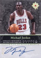 2006 Ultimate Collection Ultimate Achievements Signatures #UA-MJ Michael Jordan Basketball Card