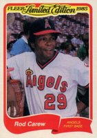 1985 Fleer Limited Edition #5 Rod Carew Baseball Card