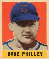 1948 Leaf #85 Dave Philley Short Print Baseball Card