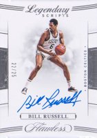 2019 Panini Flawless Legendary Scripts #LSBRS Bill Russell Basketball Card