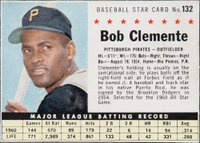 1961 Post Cereal #132 Roberto Clemente Hand Cut Baseball Card