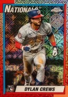 2025 Topps Silver Pack 1990 Chrome Promo #44 Dylan Crews Baseball Card