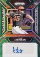 2024 Panini Prizm Sensational Signatures #SSKH Kyle Harrison Green Prizm Baseball Card