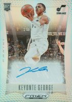 2023 Panini Prizm Deca Signatures #DSKEY Keyonte George Silver Prizm Basketball Card