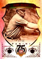 2014 Panini Hall of Fame 75th Anniversary #4 Honus Wagner Blue Framed Red Baseball Card