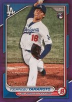 2024 Bowman #36 Yoshinobu Yamamoto Purple Baseball Card
