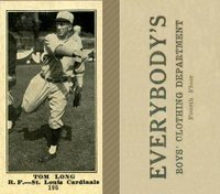 1916 Everybody's #105 Tom Long Baseball Card