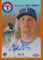 2023 Topps Chrome Platinum Anniversary Autographs #JJ Josh Jung Orange Refractor Baseball Card