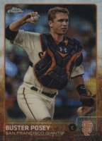 2015 Topps Chrome #179 Buster Posey Prism Refractor Baseball Card