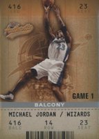 2002 Fleer Authentix #72 Michael Jordan Balcony Basketball Card