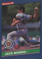 1986 Donruss #105 Jack Morris Baseball Card