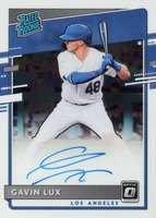 2020 Panini Donruss Optic Rated Rookies Signatures #RRSGL Gavin Lux Baseball Card