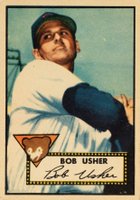 1952 Topps #157g Bob Usher Gray back Baseball Card