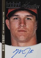 2012 Panini Signature Series #43 Mike Trout Autograph-Proof Baseball Card