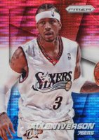 2014 Panini Prizm #184 Allen Iverson Red/White/Blue Pulsar Prizm Basketball Card