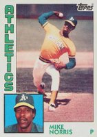 1984 Topps #493 Mike Norris Baseball Card