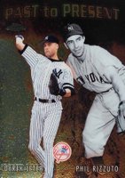 2001 Topps Chrome Past to Present #PTP1 Derek Jeter/Phil Rizzuto Baseball Card