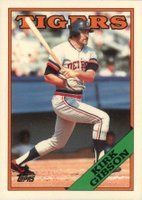 1988 Topps Tiffany #605 Kirk Gibson Baseball Card