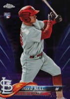 2018 Topps Chrome #35 Tyler O'Neill Purple Refractor Baseball Card