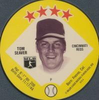 1978 Saga Discs # Tom Seaver 360 Baseball Card