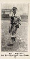 1916 Sporting News #64 Chick Gandil Blank Back Baseball Card