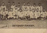 1900 Postcards & Trade # 1907 Detroit Tigers Oversized Baseball Card