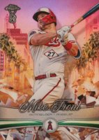 2022 Topps Chrome Ben Baller Ridin' Low #RL-3 Mike Trout Green Refractor Baseball Card