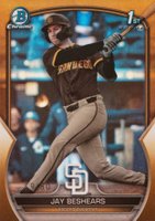 2023 Bowman Draft #BDC166 Jay Beshears Chrome-Gold Baseball Card