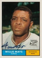 1997 Topps Willie Mays Reprint Autographs #14 Willie Mays 1961 Topps Baseball Card