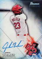 2021 Bowman Sterling Prospect Autographs #BSPAJW Jordan Walker Baseball Card