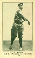 1917 Standard Biscuit #128 Bert Niehoff Baseball Card