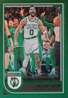 2022 Panini NBA Hoops #1 Jayson Tatum Green Basketball Card