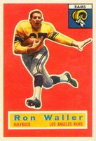 1956 Topps #102 Ron Waller Football Card