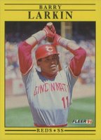 1991 Fleer #68 Barry Larkin Baseball Card