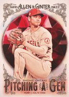 2022 Topps Allen & Ginter Pitching A Gem #PAG9 Shohei Ohtani Baseball Card
