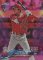 2018 Topps Chrome Update #HMT32 Shohei Ohtani Pink Refractor Baseball Card