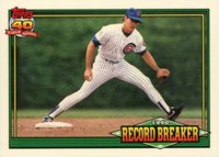 1991 Topps Tiffany #7 Ryne Sandberg Baseball Card